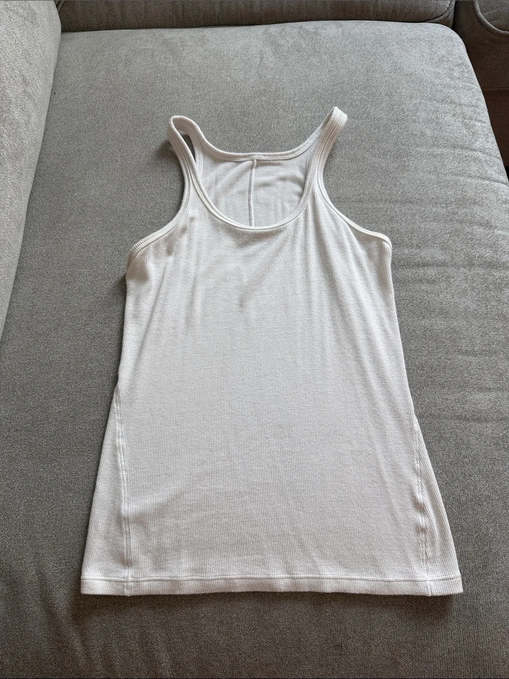lululemon athletica white Ribbed Racerback Tank
